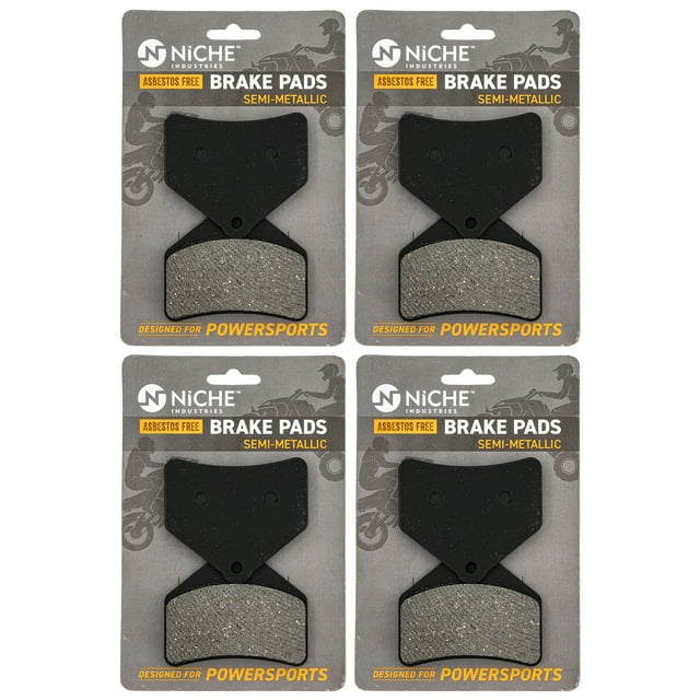 Niche Brake Pad Set Arctic Cat CrossFire Lynx 2000 Rear Semi-Metallic 4 Pack 519-KPA2501D
