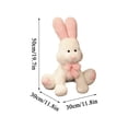 thumbnail image 5 of Plyzle 80cm Giant Bunny Plush Toy Soft Stuffed Animal Rabbit Doll for Kids Girls Birthday Gift Cuddly Pillow Pet, 5 of 6