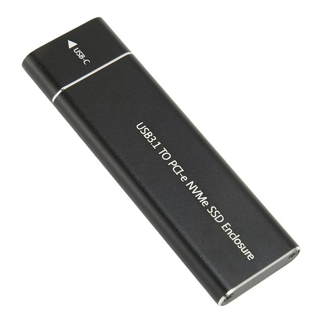 NVMe M.2 SSD Enclosure, 10Gbps USB 3.1 Type C, Aluminum Shell, JMS583 Chip, for 7 / 8 / 8.1 / 10 / Linux / OS X, M.2 2230 / 2242 / 2260 / 2280 SSD, UASP