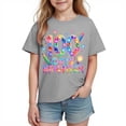 thumbnail image 1 of Camisetas de Manga Corta Linda con Impresión Gráfica Linda para la Temporada Escolar de las Niñas Camisetas de Manga Corta para el Juego Casual Y los Trajes Familiares, 1 of 9