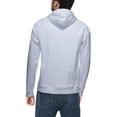 thumbnail image 2 of HEADS OR TAILS Mens Geometric Skull Rhinestone Hoodie, White, M, 2 of 6