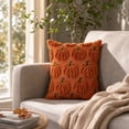 thumbnail image 3 of Tdxkok Halloween Flannel Embroidered Cushion Cover B Stitched Throw Pillow Case Fall Festival Decor Sleeve Cozy Sofa Couch Decor Pillow Protector, 3 of 6