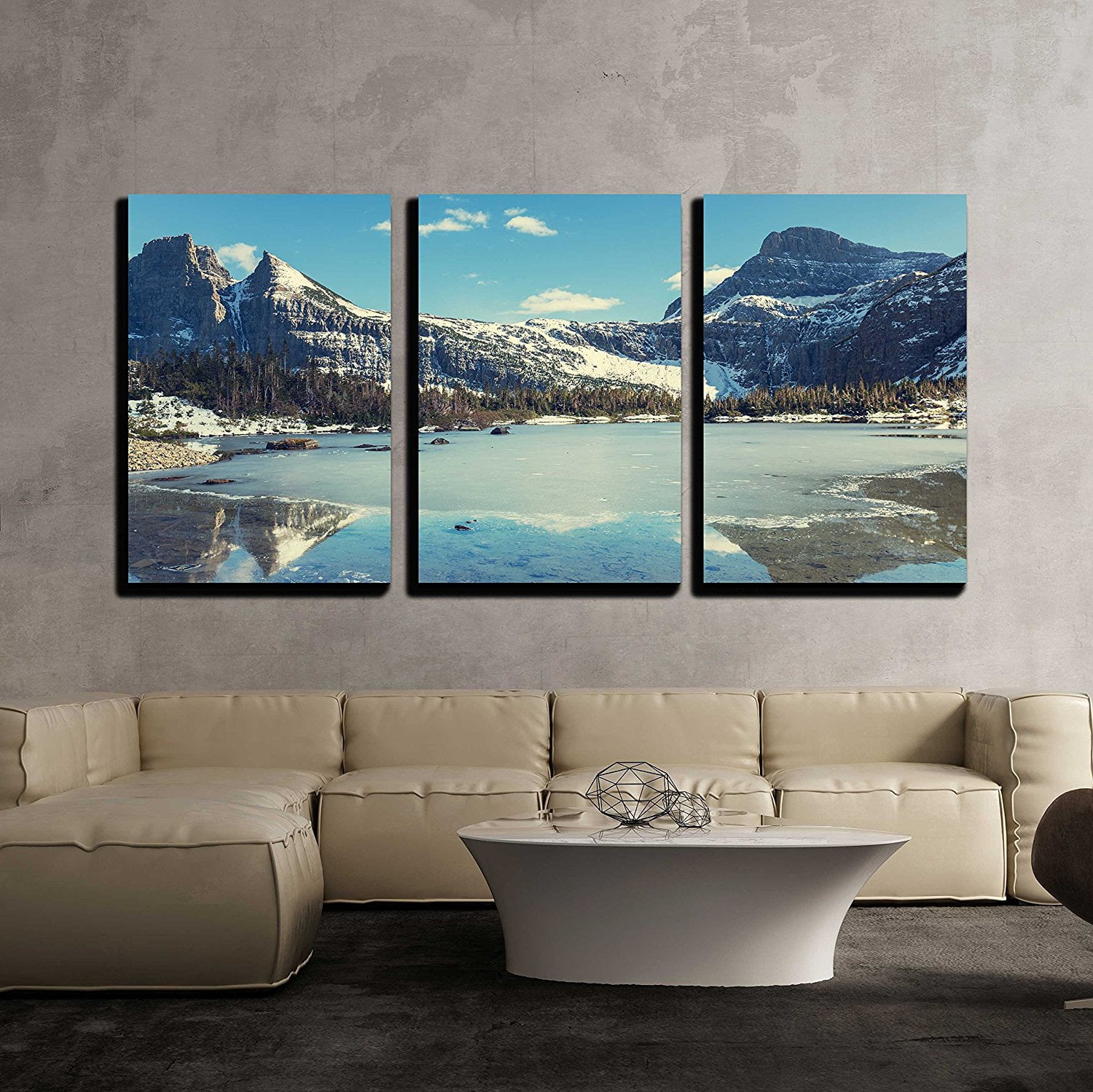 Wall26 3 Piece Canvas Wall Art Glacier National Park, Montana
