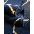 thumbnail image 3 of Marilyn Monroe Glam Collection Area Rug - Trellis (7' 10" Square Navy Blue Gold/Gold), 3 of 11