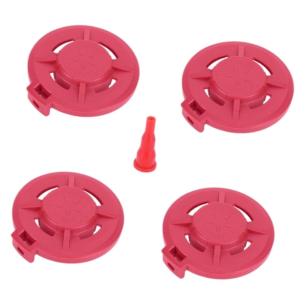 4 cartuchos de combustible de butano con tapa protectora, accesorio de repuesto, piezas de alto rendimiento Rojo