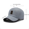 thumbnail image 2 of Gorra de béisbol de malla casual Gorra de béisbol ajustable al aire libre Suministros de viaje para acampar, 2 of 9