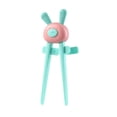 thumbnail image 2 of Walbest 1 Pair of Finger Chopsticks Cartoon Shape Hold Comfortably Plastic Lazy Assistant Easy Carry Snack Chopsticks, 2 of 7