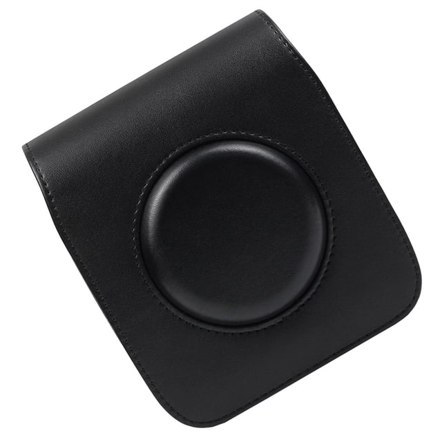 KAKOWELY Instant Camera Case Camera Bag PU Black for Camera Enthusiasts Daily Use 1Set