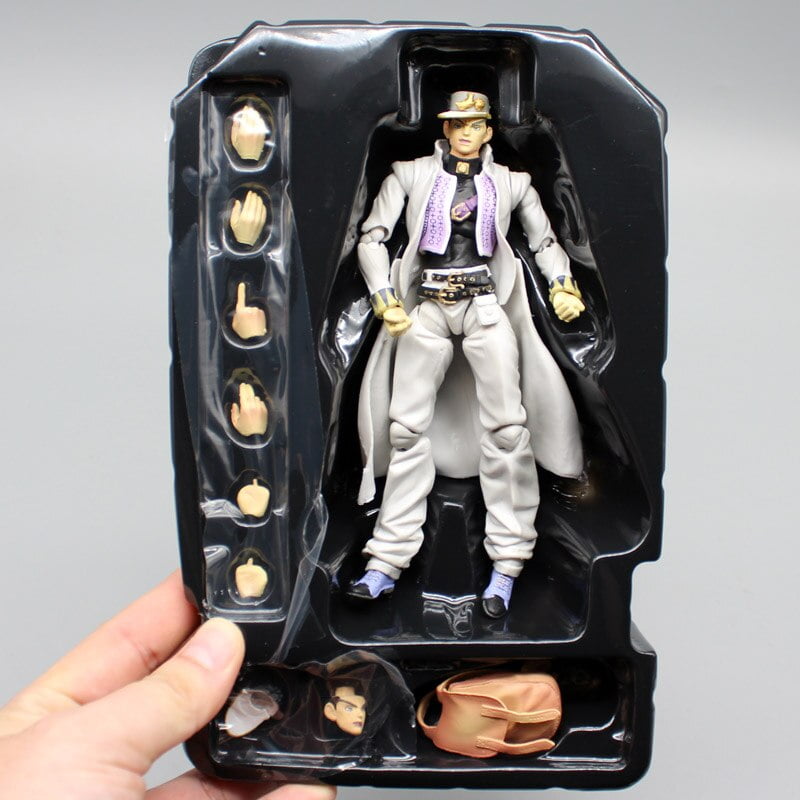 Figura De Acción Jotaro & Star Platinum – Modelo 17 Cm De PVC Con Articulaciones Móviles Y Accesorios Intercambiables, Coleccionable De Anime, Regalo Ideal Para Fans