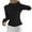 Black, variant on Bibifish Womens Jackets Beige Slim Fit Full Zip Up Stand Collar Jackets Curved Seam Detail Soft Casual Daily Commute Gym Wear Stylish Jackets
