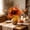B, variant on LiUMX Artificial Fall Sunflower and Maple Leaf Bouquet, Multicolor Faux Floral Arrangement with Pumpkins and Berries, Plastic Thanksgiving Harvest Home Decor