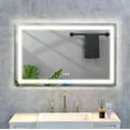 thumbnail image 5 of 60 in. W x 36 in. H Frameless Rectangular LED Light Bathroom Vanity Mirror with Front Light, 5 of 5