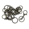 thumbnail image 2 of 2x10set 65mm Broche De Langosta Grande Clip De Gatillo Cadenas De Dividido Hematita Negro Zulema broche de langosta, 2 of 6