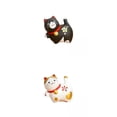 thumbnail image 1 of Figura De Gato De La Suerte, Adorno Para Salpicadero De Coche, Pequeño, Para Estante, Dormitorio, 2 Uds., 1 of 9
