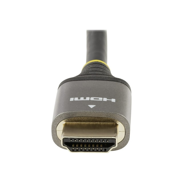 StarTech.com 6ft (2m) HDMI 2.1 Cable, Certified Ultra High Speed HDMI Cable 48Gbps, 8K 60Hz/4K 120Hz HDR10+ eARC, Ultra HD 8K HDMI Cable / Cord w/TPE Jacket, For UHD Monitor/TV/Display - Dolby Vision/Atmos, DTS-HD (HDMM21V2M) - Ultra High Speed - HDMI cable with Ethernet - HDMI male to HDMI male - 6.6 ft - double shielded - gray, black - passive, 4K120Hz support, 8K60Hz support - for P/N: 4PORT-8K-HDMI-SWITCH