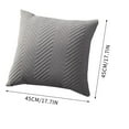 thumbnail image 3 of HomeDM Throw Pillow Covers 17.7x17.7 Inch, Gray Soft Textured Striped Boho Pillow Covers, Decorative Couch Pillow Covers for Home Decor Sofa Living Room Bed, 3 of 7