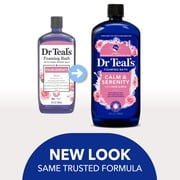 Dr Teals Calm & Serenity Foaming Bath with Rose Essential Oil & Milk Protein, 34 fl oz