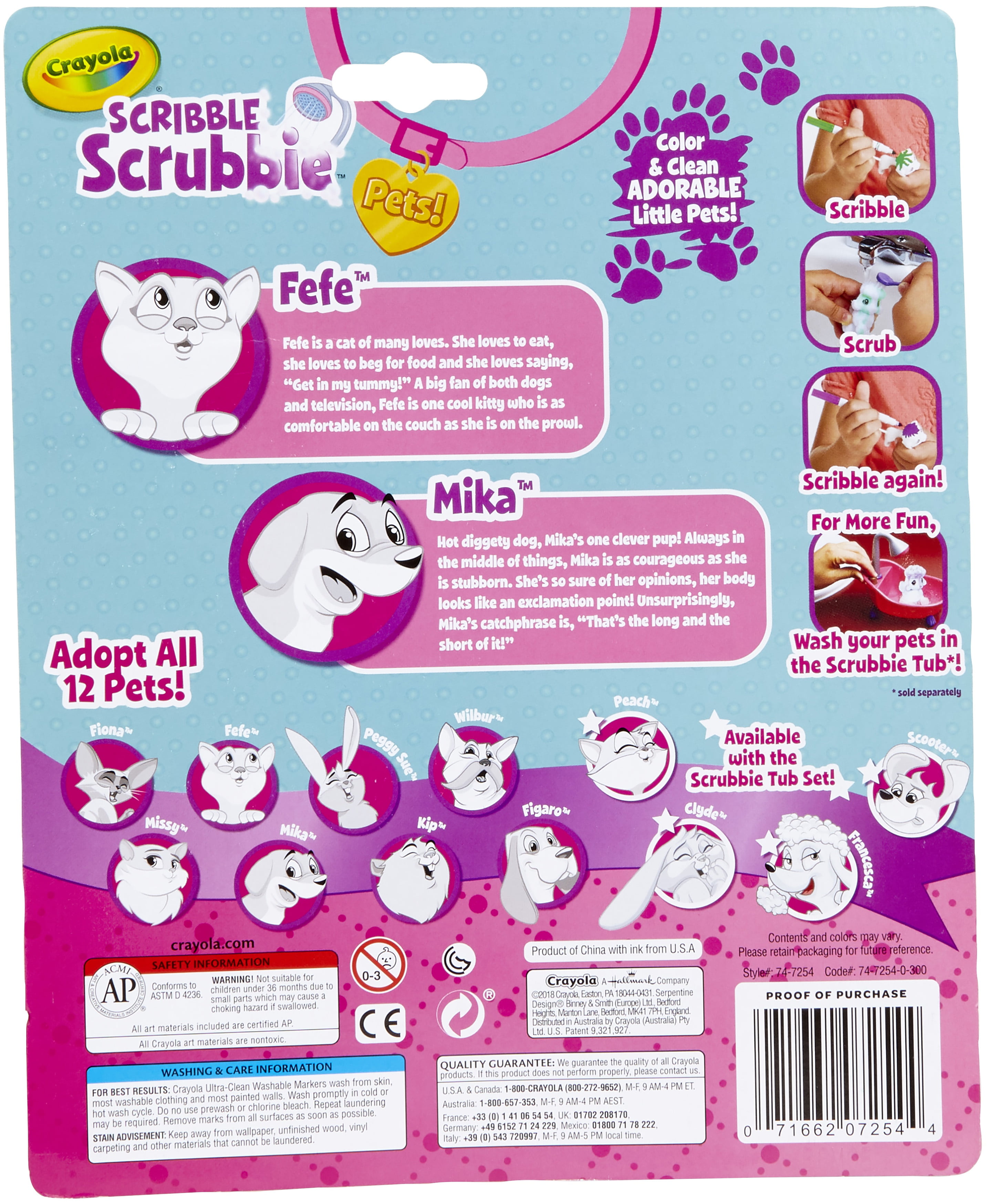 crayola scribble scrubbie pets walmart