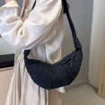 thumbnail image 4 of Bolso Hombro Mujer Denim Fashion Crescent Crossbody Bag para Viajes Al Aire Libre, 4 of 8