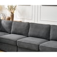 thumbnail image 2 of 94" Modular Sectional Sofa Couch,L Shaped Convertible Sofa,Upholstered 5 Seat Sectional Sofa Couch for Living Room,Dark gray, 2 of 7