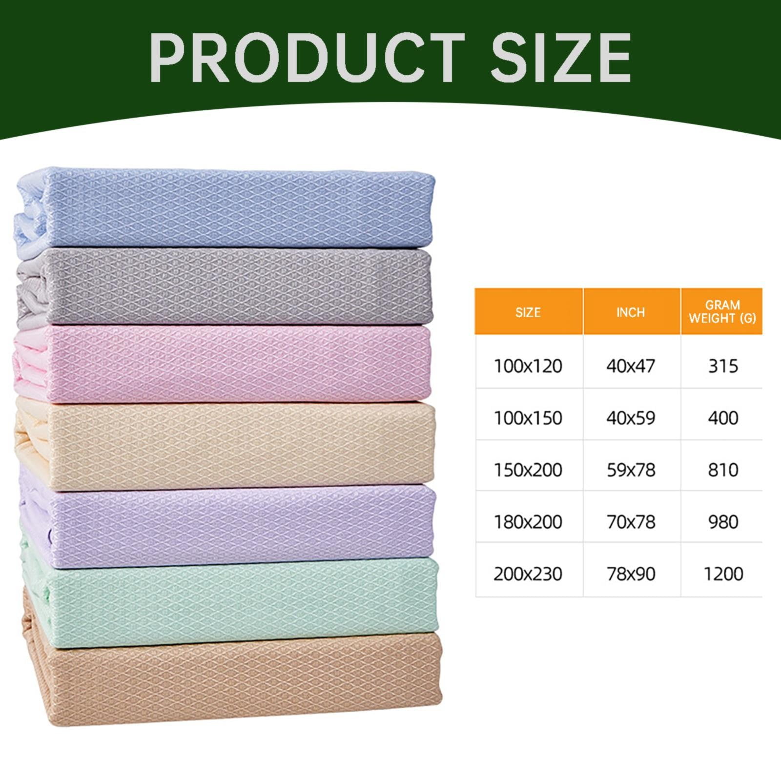 BIZHUA Summer Cool Blanket Summer Fiber Ice Silk Cover Summer Blanket Children'S Double Fiber Towel Cool Blanket Quilt Conditioning Blanket Baby, Summer Blanket X1