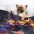 thumbnail image 3 of Yiaed Explosive Fluid Splash Art Print Dog Blankets-Cat Blanket Washable for Couch Protection,Puppy Blanket, Soft Plush Reversible Throw Furniture Protector-Large, 3 of 8