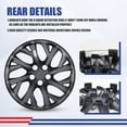 thumbnail image 5 of 16" Set of 4 Hubcaps Wheel Rims Cover Fit 2009-2025 Toyota Corolla/2009-2014 Toyota Matrix/2023-2025 Toyota Corolla Hybrid Compatible with Steel Wheels Snap on Installation(16-inch,Black Matte), 5 of 7