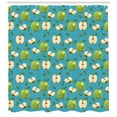 thumbnail image 3 of Ambesonne Fruits Shower Curtain, Raw Granny Smith, 69"Wx84"L, Apple Green Teal, 3 of 3