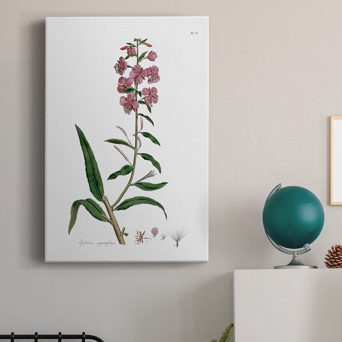 Rose Botanical I Premium Gallery Wrapped Canvas - Ready to Hang