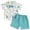 Z2-Blue, variant on Toddler Baby Boy Easter Outfit Short Sleeve Bunny Print Bow Tie Button Down Shirt Top Shorts 2Pcs Set Sky Blue for Size 4-5 Years