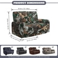 thumbnail image 6 of TSOVTHRID Forest Camo Hunting Print Loveseat Recliner Covers Soft Reclining Loveseat Slipcover 6-Piece Stretch Polyester Recliner Cover for 2 Seat Sofa Couch, 6 of 7