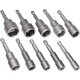 thumbnail image 1 of 10 piezas de destornillador magnético de 6mm-19mm adaptador de enchufe de controlador de impacto hexagonal para destornillador de tuerca para taladro manual, llave de tubo esquí esquí Gafas de esquí, 1 of 5