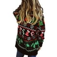 thumbnail image 4 of Enwejyy Womens Winter Christmas Snowflake Xmas Tree Print Single Breasted Sweater Cardigan, 4 of 4