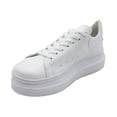 thumbnail image 3 of Tenis Casuales Blanco con agujeta para dama con suela alta Chevere  CH-2010-BA, 3 of 7