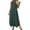 Blackish Green, variant on Women's Solid Color Sleeveless Maxi Dress, Round Hem Side Slit Casual Beach Dress with Pockets, Ankle Length Swim Cover Up Dress for Vacation and Daily Wear Black XXL