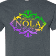 thumbnail image 4 of Inktastic Nola with Mardi Gras Colors T-Shirt, 4 of 5