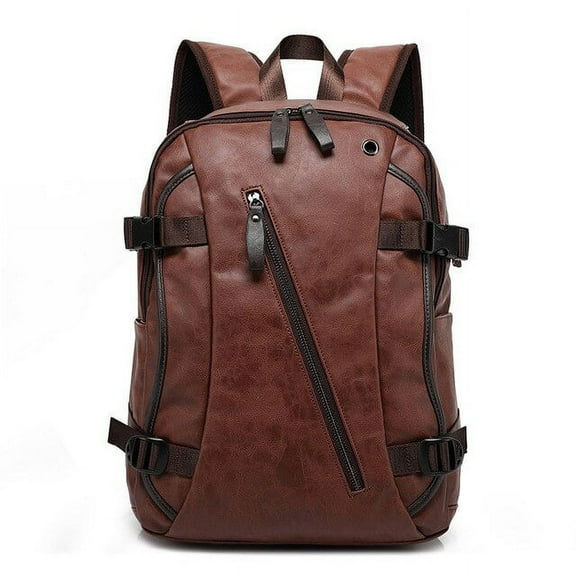 JUYGO Tilorraine new vintage men backpack fashion style PU leather school student bags computer bag pocket notebook travel backpacks