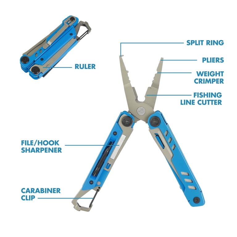 Realtree 16-in-1 Fishing Multitool – Titanium-Coated Steel with