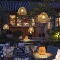 thumbnail image 3 of GloryStar Solar Lantern Outdoor Waterproof Bamboo Table Light Hanging/Standing Landscape Lamp For Yard Patio Wedding Home Decoration, 3 of 9