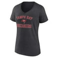 thumbnail image 2 of Women's Charcoal Tampa Bay Buccaneers Victory Arch Team V-Neck T-Shirt, 2 of 3