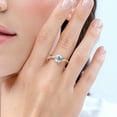 thumbnail image 3 of ANGARA Natural Solitaire 1.12 ct Aquamarine Twisted Split Shank Engagement Ring in 14K Rose Gold for Women (Size-7mm) | March Birthstone, Anniversary, Jewelry Gift for Women | Natural Aquamarine Ring, 3 of 9