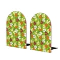 thumbnail image 2 of Picia St. Patrick's Day3 Pattern Wood Bookends for Shelves,Non-slip Bookends, Heavy Duty Wooden Bookend Support,1 Pair, 2 of 8