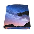 thumbnail image 2 of CADecor Starry Sky With Blue Milky Way Throw Blanket Bed Sofa Blanket 58x80 inches, 2 of 3