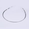 thumbnail image 2 of 6pc Tarnish Resistant 201 Stainless Steel Choker Necklaces Rigid Necklaces Stainless Steel Color 5.31 inchx5.6 inch(13.5x14.2cm), 2 of 2
