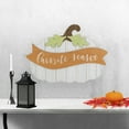thumbnail image 2 of 19" White Wooden Pumpkin Favorite Season Hanging Wall Sign, 2 of 6