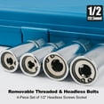 thumbnail image 2 of Yeacher 4-Piece 1/2 Inch Stud Remover Set 6mm-12mm Sockets Plastic Case, 2 of 7