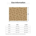 thumbnail image 5 of Honeii Brown Flowers print throw blanket, crafted from cozy cotton flannel, offers versatile home decor as a bedding suitable for all seasons.-50"x40", 5 of 6