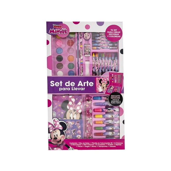 Set de Arte Para Llevar Princesas de Disney Para Niñas rosa