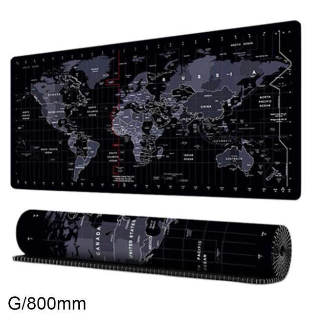 Gaming Mouse Mat Pad Extra Large World Map Anti-slip Laptop Pad Pc Desk