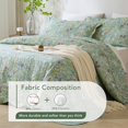 Lady Ann Oversized King Bedspread 120x120, Green Flower Bird Butterfly ...